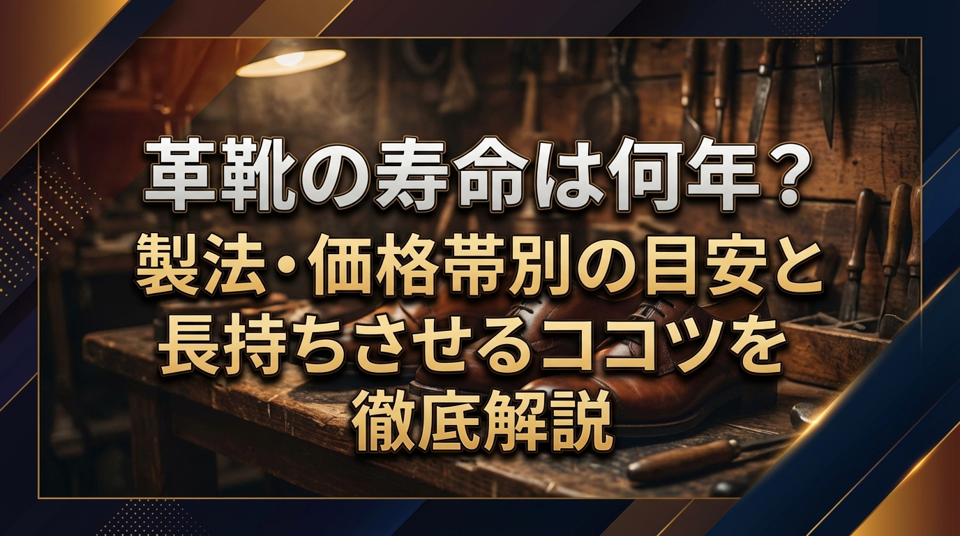 革靴の寿命は何年?製法・価格帯別の目安と長持ちさせるコツを徹底解説