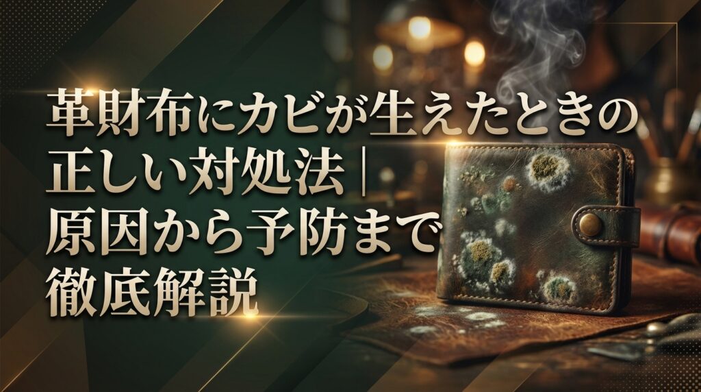 革財布にカビが生えたときの正しい対処法｜原因から予防まで徹底解説
