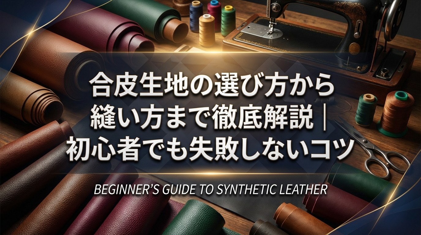合皮生地の選び方から縫い方まで徹底解説|初心者でも失敗しないコツ