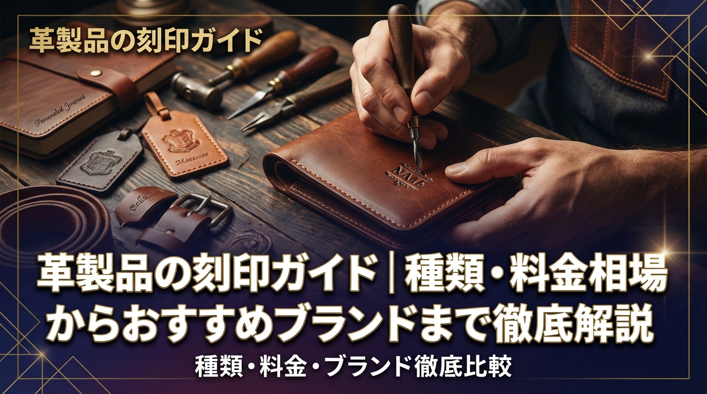 革製品の刻印ガイド|種類・料金相場からおすすめブランドまで徹底解説