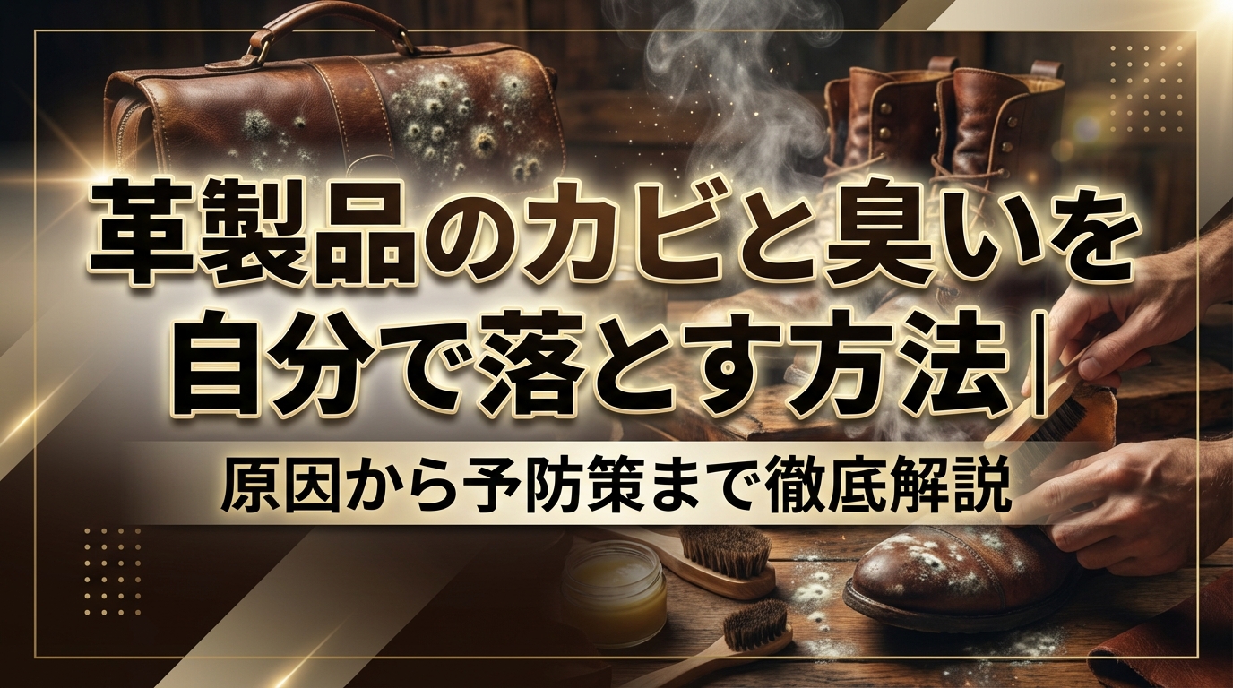 革製品のカビと臭いを自分で落とす方法|原因から予防策まで徹底解説