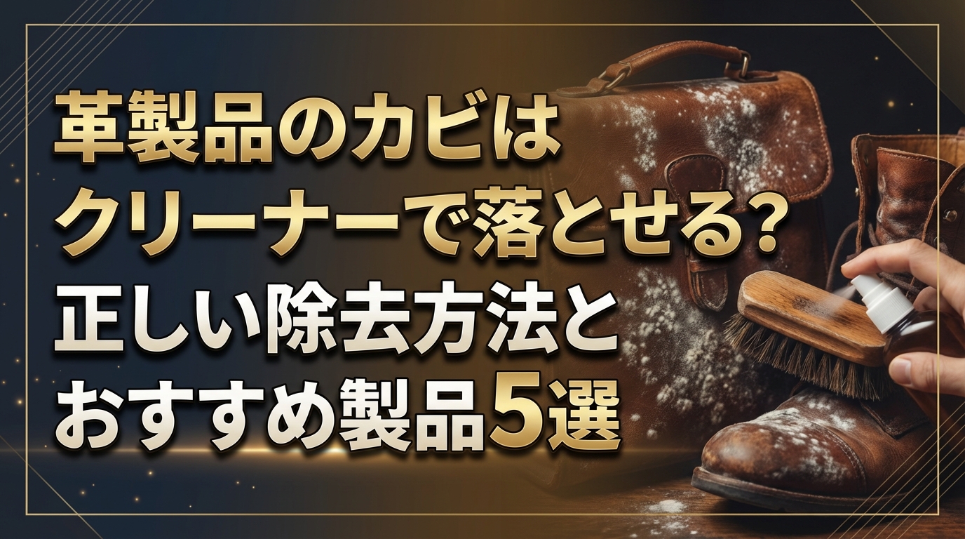 革製品のカビはクリーナーで落とせる?正しい除去方法とおすすめ製品5選