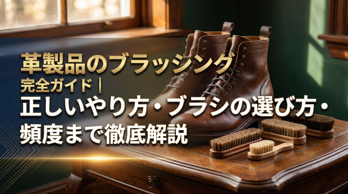 革製品のブラッシング完全ガイド｜正しいやり方・ブラシの選び方・頻度まで徹底解説