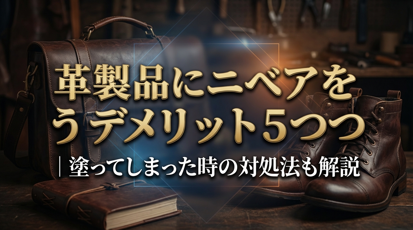 革製品にニベアを使うデメリット5つ|塗ってしまった時の対処法も解説
