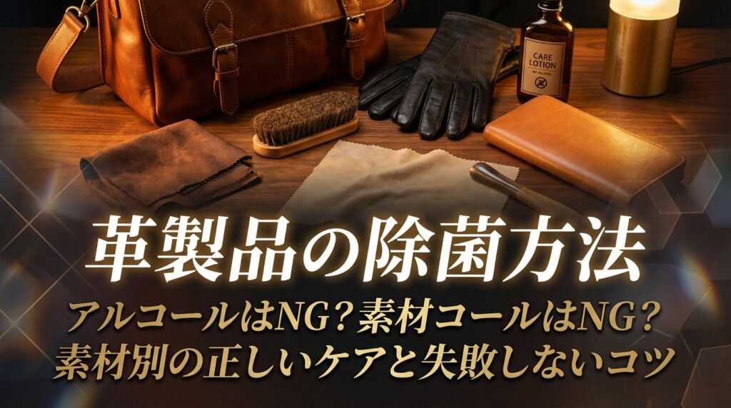 革製品の除菌方法｜アルコールはNG？素材別の正しいケアと失敗しないコツ