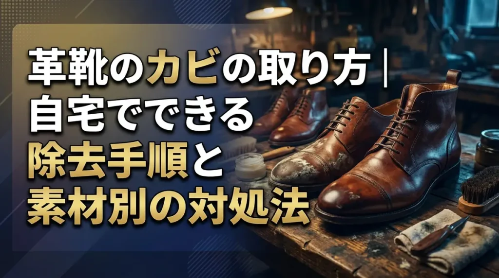 革靴のカビの取り方｜自宅でできる除去手順と素材別の対処法