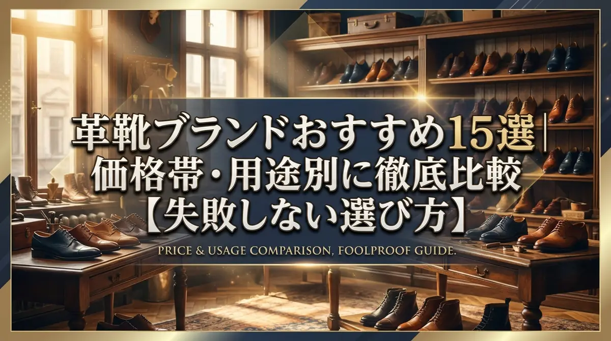 革靴ブランドおすすめ15選|価格帯・用途別に徹底比較【失敗しない選び方】
