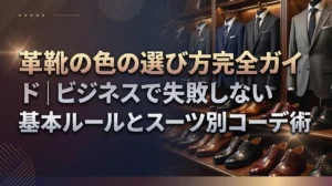 革靴の色の選び方完全ガイド｜ビジネスで失敗しない基本ルールとスーツ別コーデ術
