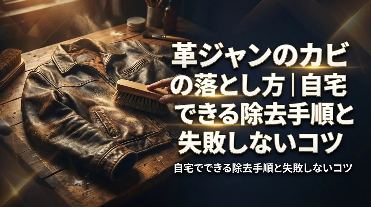 革ジャンのカビの落とし方|自宅でできる除去手順と失敗しないコツ