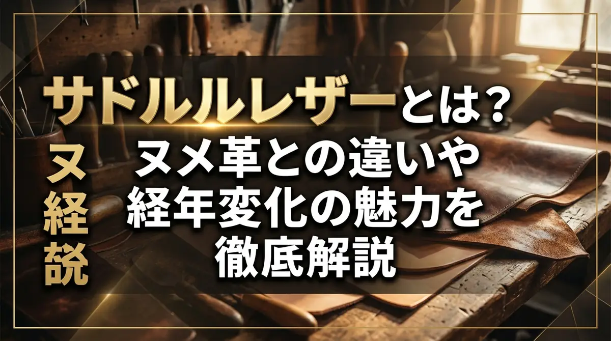 サドルレザーとは?ヌメ革との違いや経年変化の魅力を徹底解説