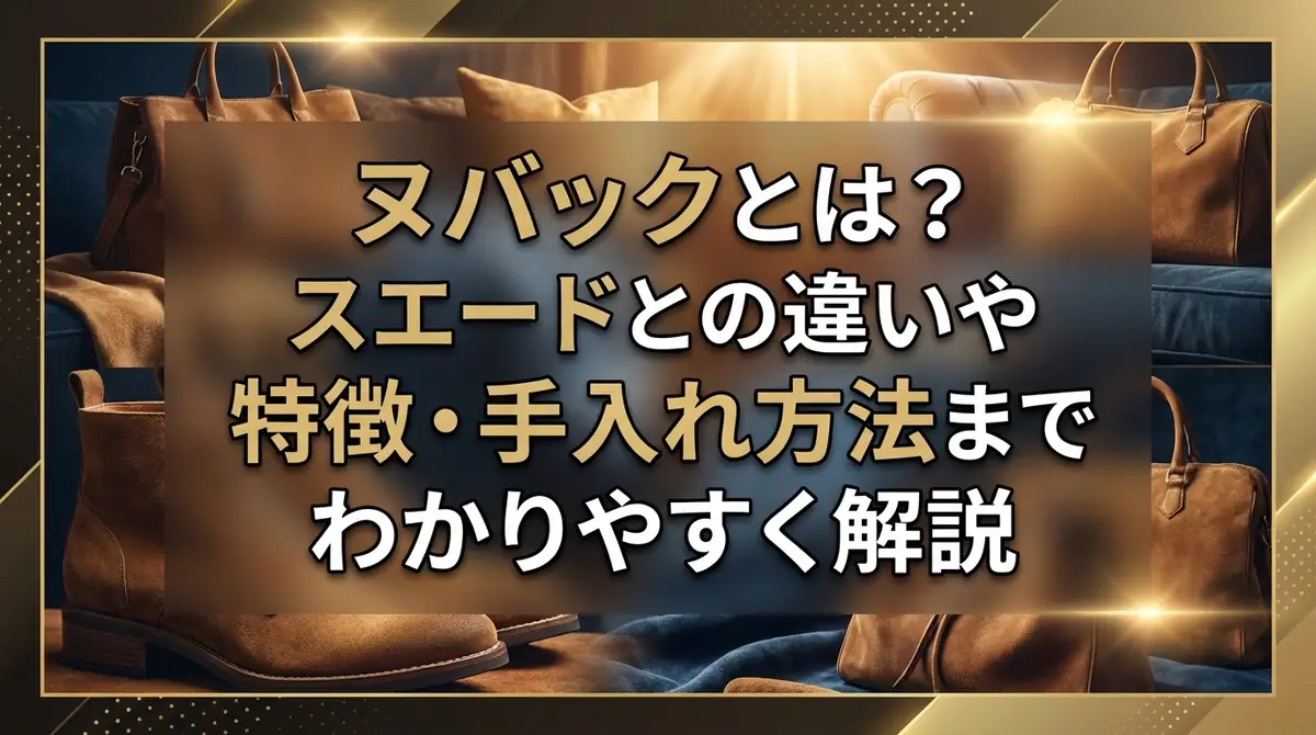 ヌバックとは?スエードとの違いや特徴・手入れ方法までわかりやすく解説