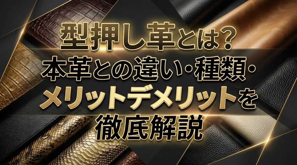 型押し革とは？本革との違い・種類・メリットデメリットを徹底解説