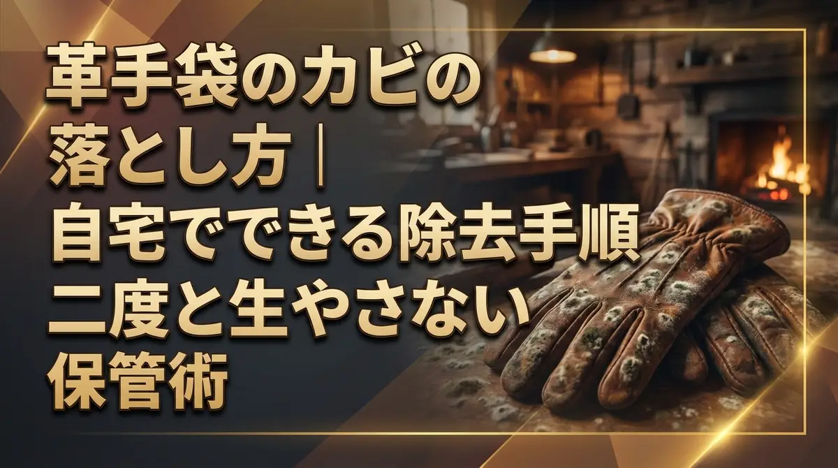 革手袋のカビの落とし方|自宅でできる除去手順と二度と生やさない保管術